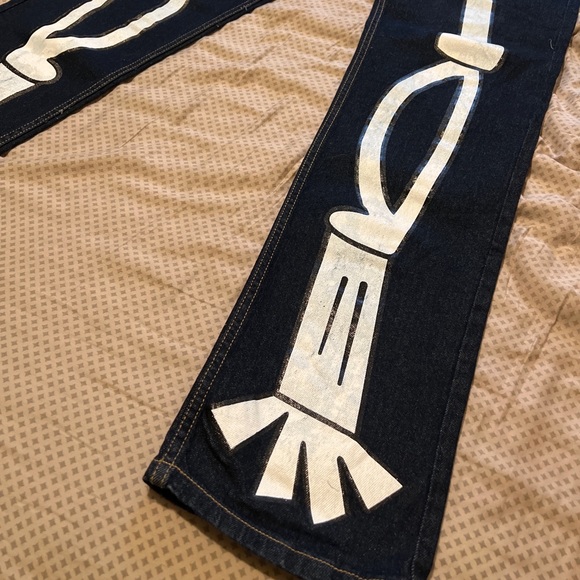 SlumpKev /Goat Farm - Grim Reaper Denim Jeans - Picture 3 of 7